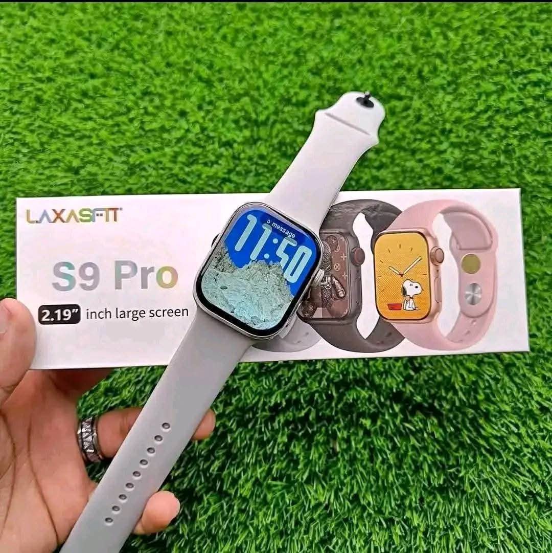 Laxasfit S9 Pro Smartwatch - Ultra-Large 2.19" HD Display with Bluetooth Calling, Health Tracking & Premium Metallic Finish