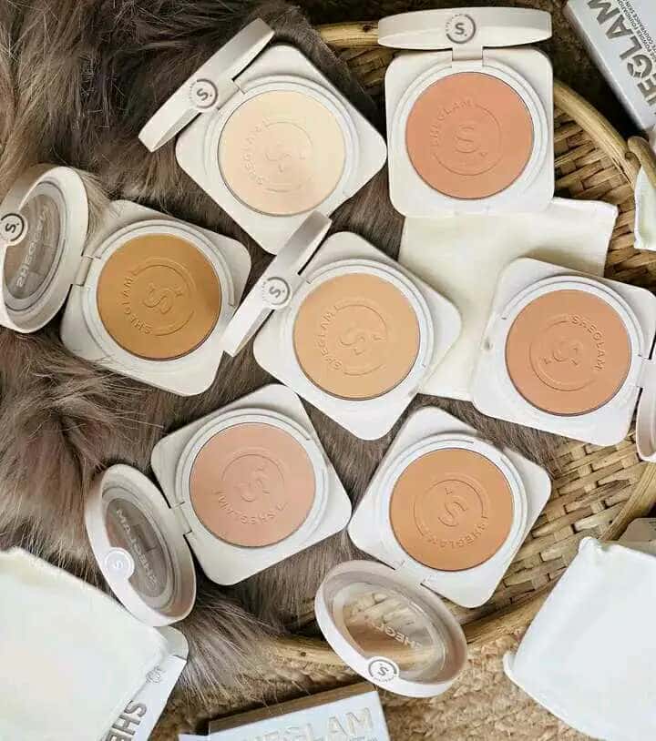 SHEGLAM Skin-Focus High Coverage Compact Powder - Long-Lasting & Lightweight Matte Finish