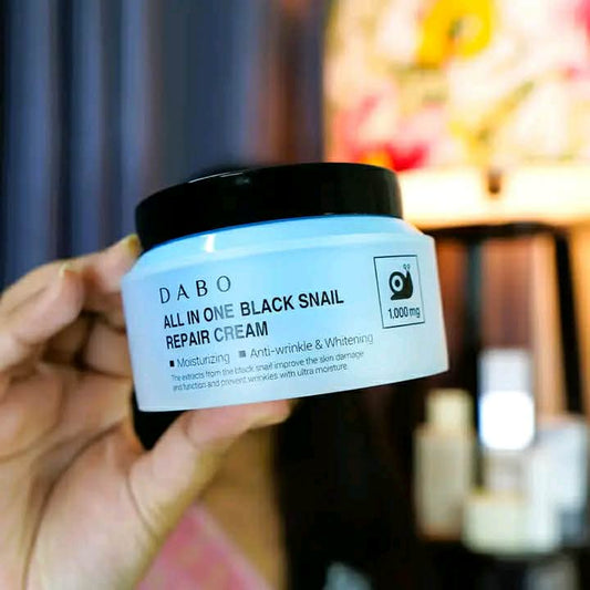 Dabo All-In-One Black Snail Repair Cream (100g) - Original Korean Deep Repairing, Anti-Aging & Brightening Moisturizer