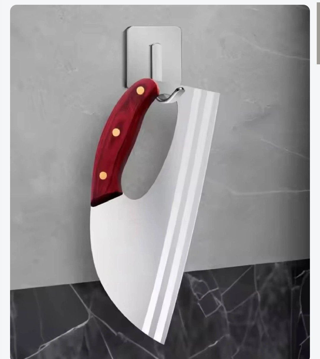 Premium Ultra-Sharp Korean Kitchen Knife - High-Carbon Stainless Steel Slicer with Ergonomic Non-Slip Wooden Handle