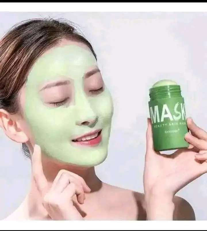 VEZE Green Tea Purifying Clay Stick Mask - Deep Pore Cleansing & Acne Control for Glowing Skin