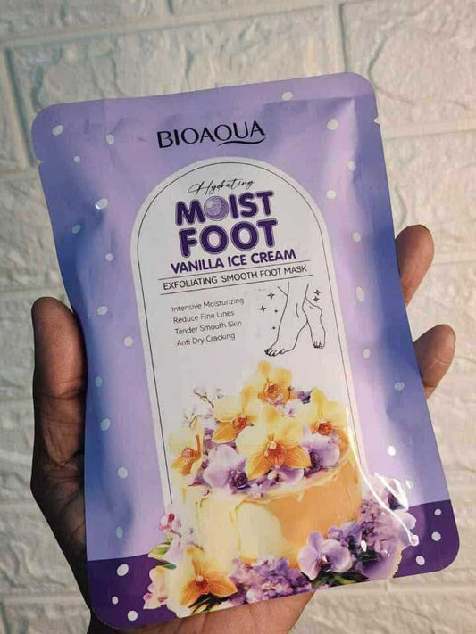 Bioaqua Peach Macaron Exfoliating & Hydrating Foot Mask - Intensive Moisturizing for Soft & Smooth Feet