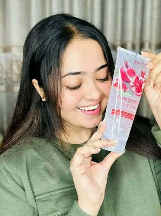 Yan Namei Ji Pomegranate Peeling Gel (320ml) - Instant Body Whitening & Dead Skin Remover for Face, Neck, Underarms & Joints