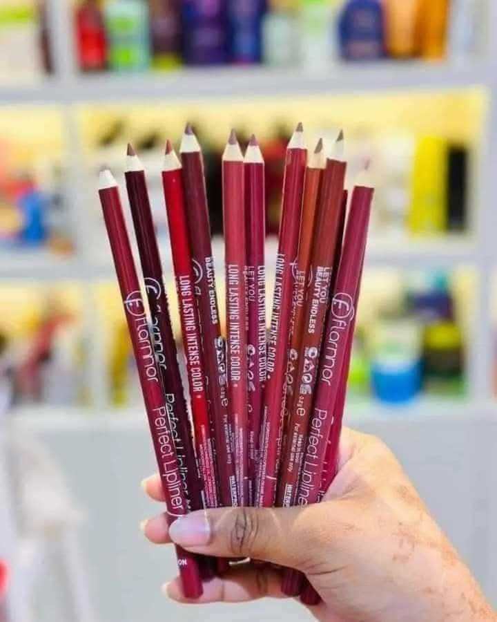 Flormar 12-Piece Professional Lip Liner Set - Waterproof & Long-Lasting Matte Pencils