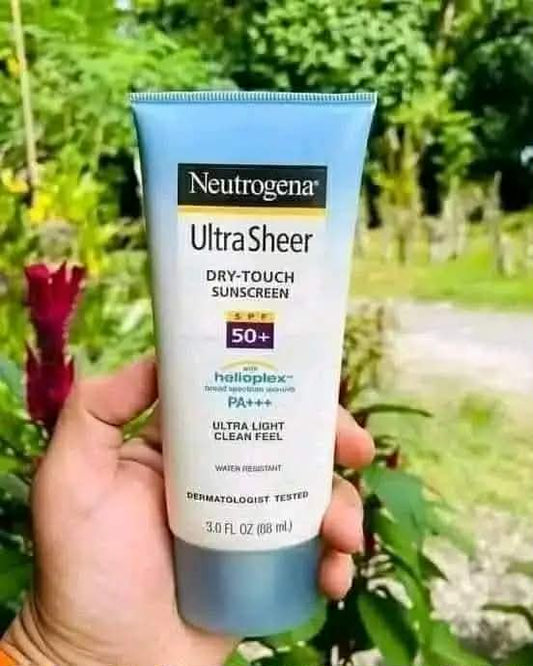 Neutrogena Ultra Sheer Dry-Touch Sunblock SPF 50+ (88ml) - Original Non-Greasy & Waterproof Sunscreen for All Skin Types
