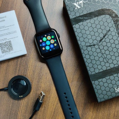 X7 Bluetooth Calling Smart Watch - 1.44" Touch Display with Wireless Charging, Health Tracker & FitPro App Support (IP67 Waterproof)