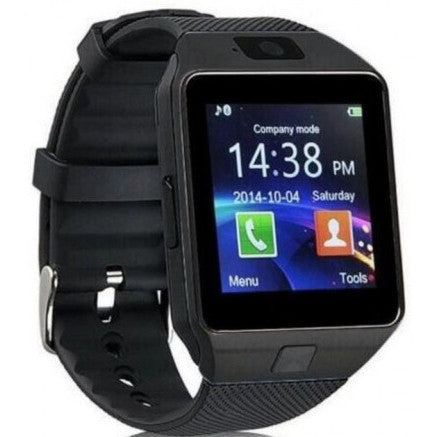 DZ09 Bluetooth SIM Supported Smart Watch - 1.54" Touch Screen with Camera, Memory Card Slot & Independent Calling Feature
