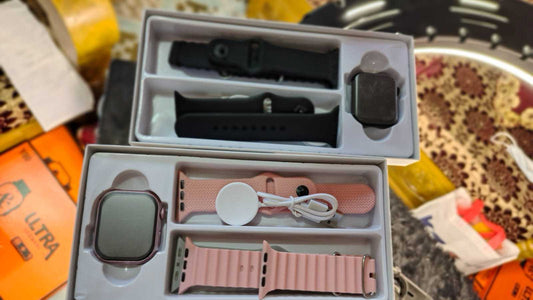 KW68 Mini Smart Watch - Compact Elegant Design with Bluetooth Calling, Health Tracking & Dual Straps for Men & Women