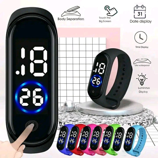 Premium LED Digital Smart Band - Ultra Slim Luminous Watch for Men & Women with Soft Silicone Strap (Water Resistant)