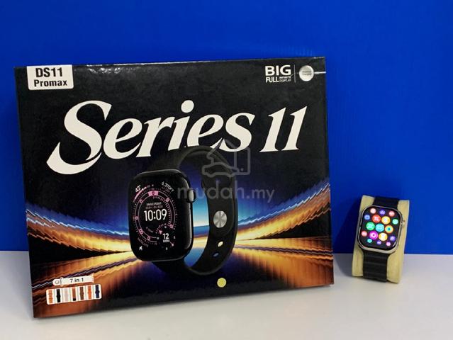 DS11 Promax Series 11 Smartwatch 7-in-1 Mega Combo - Big Full Display with 7 Premium Interchangeable Straps & Bluetooth Calling