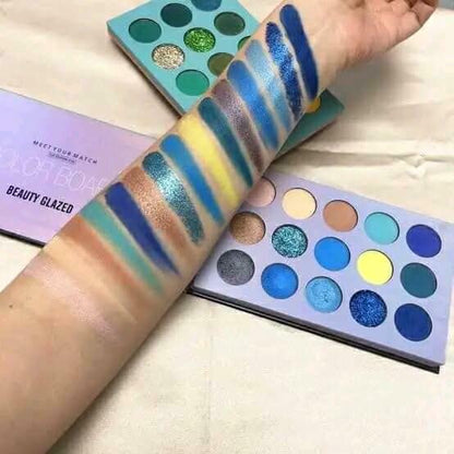 Beauty Glazed Colour Board Eyeshadow Palette - 60 Colors Professional Matte, Shimmer & Glitter Set