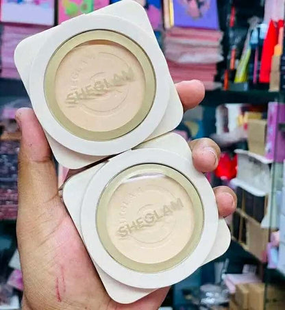SHEGLAM Skin-Focus High Coverage Compact Powder - Long-Lasting & Lightweight Matte Finish