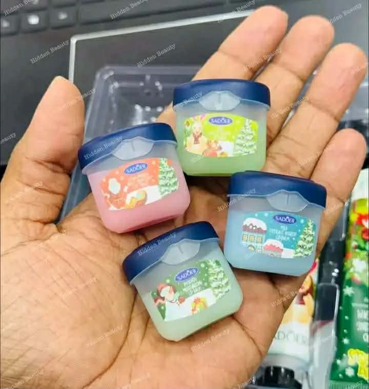 SADOER Merry Christmas 8-Piece Hand & Lip Balm Gift Set - Hydrating Hand Cream & Moisturizing Lip Balm Kit