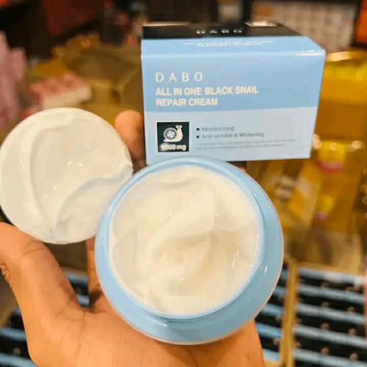 Dabo All-In-One Black Snail Repair Cream (100g) - Original Korean Deep Repairing, Anti-Aging & Brightening Moisturizer
