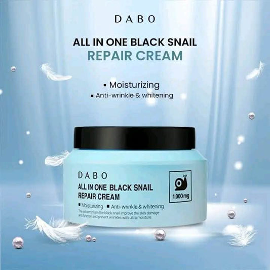 Dabo All-In-One Black Snail Repair Cream (100g) - Original Korean Deep Repairing, Anti-Aging & Brightening Moisturizer