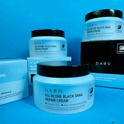 Dabo All-In-One Black Snail Repair Cream (100g) - Original Korean Deep Repairing, Anti-Aging & Brightening Moisturizer