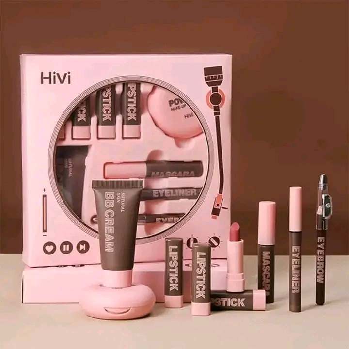 Hivi 9-in-1 Professional Makeup Set - Complete Full Face Beauty Kit (Waterproof & Long-Lasting)