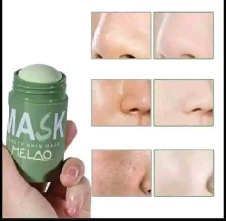 VEZE Green Tea Purifying Clay Stick Mask - Deep Pore Cleansing & Acne Control for Glowing Skin