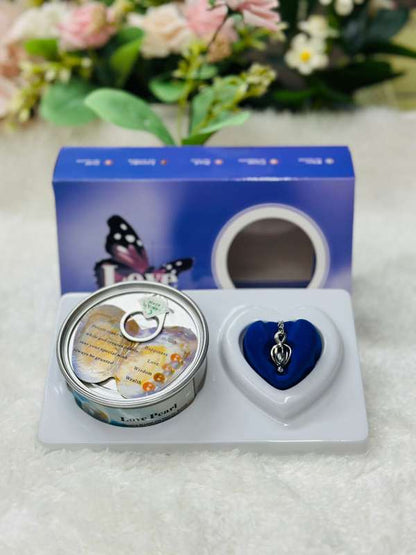 Premium Wish Pearl Necklace Gift Box - 100% Original Pearl in Real Oyster with Stainless Steel Pendant & Chain