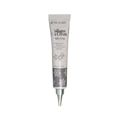 3W Clinic Collagen Whitening Eye Cream (40ml) - 100% Original Korean Skincare for Dark Circles & Firming