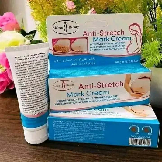 Aichun Beauty Anti-Stretch Mark Cream (60g) - Intensive Treatment for Pregnancy Marks, Scars & Cellulite