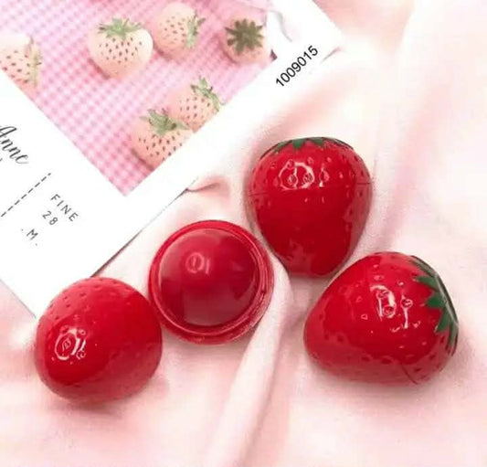Cute Strawberry Magic Lip Balm - Instant Pink Tint & Long-Lasting Moisturizer for Soft Lips
