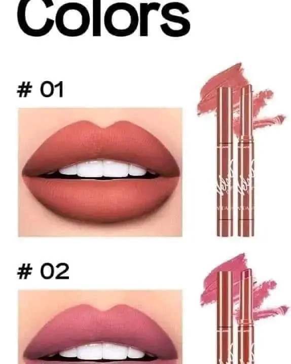 HANDAIYAN "Just A Kiss" Velvet Matte Lipstick Set - 6 Pieces Long-Lasting & Waterproof Lip Kit