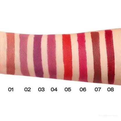 HANDAIYAN "Just A Kiss" Velvet Matte Lipstick Set - 6 Pieces Long-Lasting & Waterproof Lip Kit