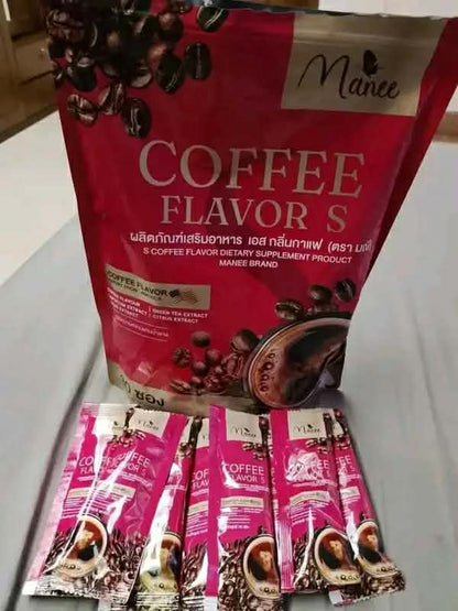 Original Manee Coffee Flavor S (30 Sachets) - Thailand Weight Loss & Fat Burning Slimming Coffee