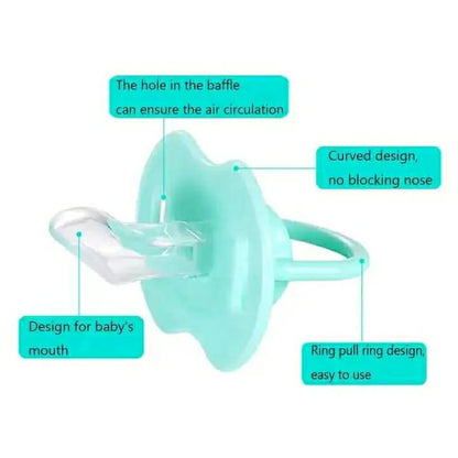 Premium Silicone Baby Pacifier - Orthodontic Soother with Air-Flow Design (BPA-Free)
