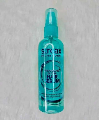 Streax Professional Vitariche Gloss Hair Serum (115ml) - Enriched with Macadamia Oil & Vitamin E for Instant Shine & Frizz Control