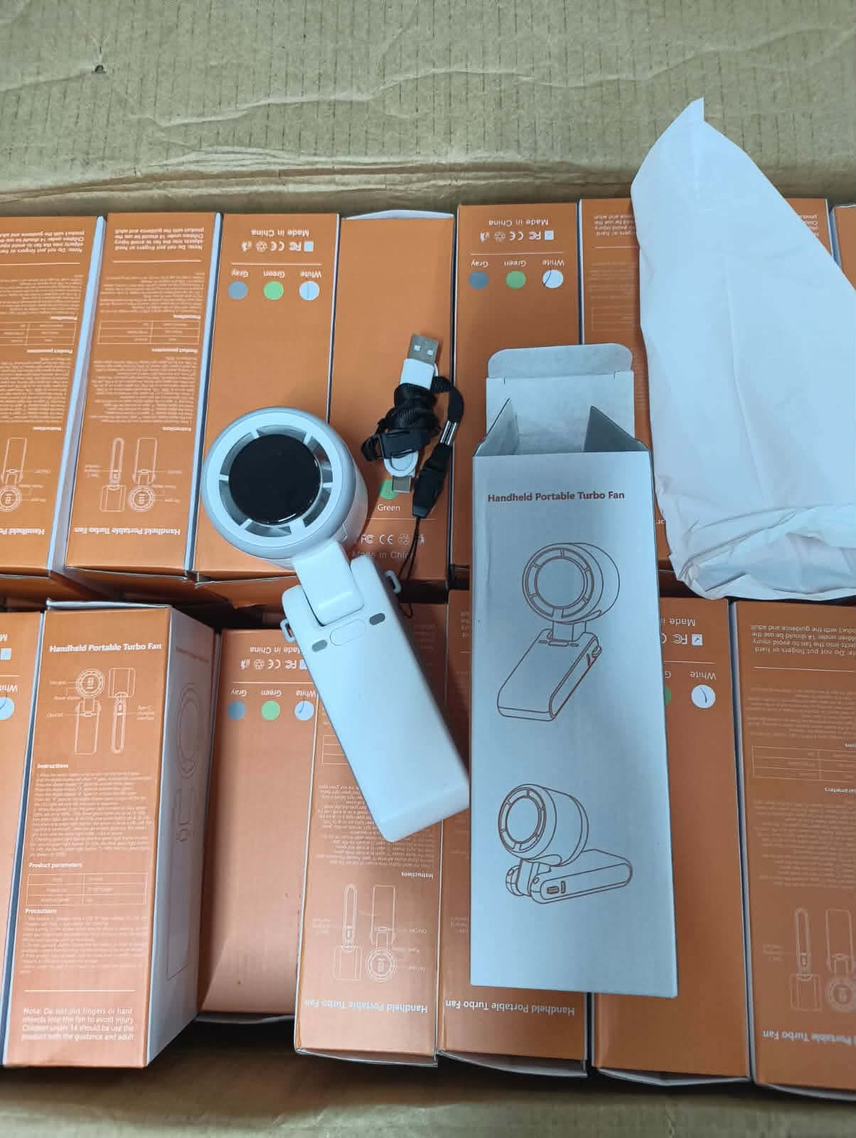 High-Speed Portable Turbine Mini Fan - 120 Speed Adjustable Jet Airflow with Digital Display & USB Rechargeable Battery