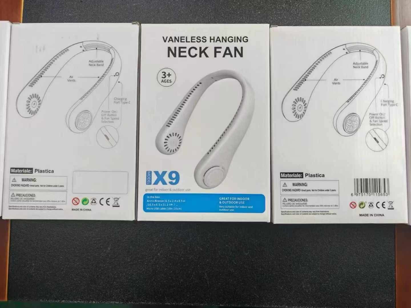 Portable Bladeless Neck Fan - 4000mAh High Speed Hands-Free Cooling Fan with LED Digital Display (Safe for Hair)