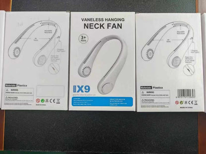 Portable Bladeless Neck Fan - 4000mAh High Speed Hands-Free Cooling Fan with LED Digital Display (Safe for Hair)