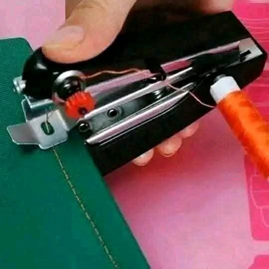 Portable Mini Handheld Sewing Machine - Compact Stapler Style Manual Stitching Tool for Quick Home Repairs
