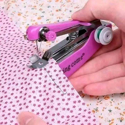 Portable Mini Handheld Sewing Machine - Compact Stapler Style Manual Stitching Tool for Quick Home Repairs