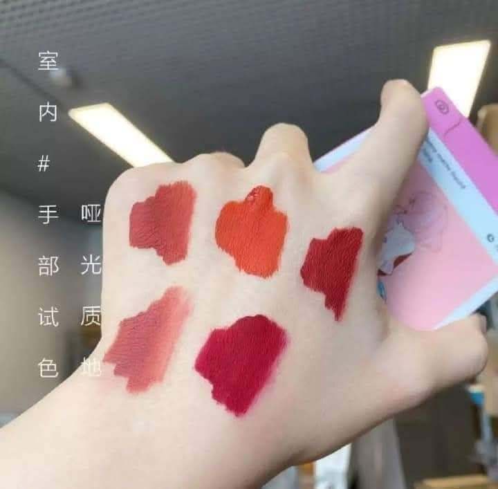Little Monster 8-Piece Slim Velvet Matte Lipstick Set - Long Lasting & Aesthetic Anime Edition