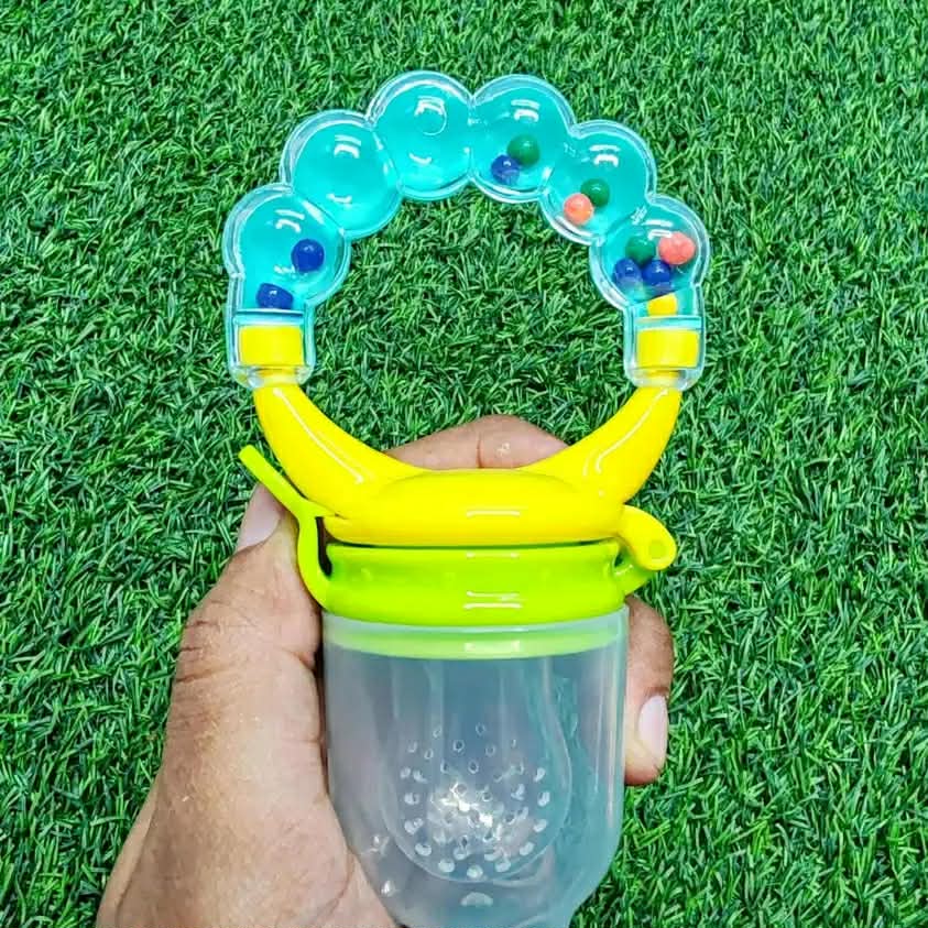 Baby Fruit Feeder & Silicone Teether Pacifier - Safe Self-Feeding Tool for Toddlers (BPA-Free)