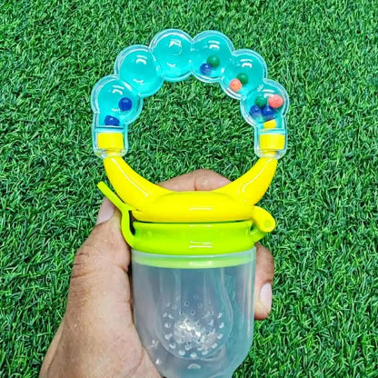 Baby Fruit Feeder & Silicone Teether Pacifier - Safe Self-Feeding Tool for Toddlers (BPA-Free)