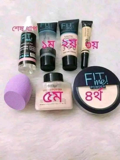 Student Budget Special Fit Me Makeup Combo - 7 Pieces Complete Beauty Kit