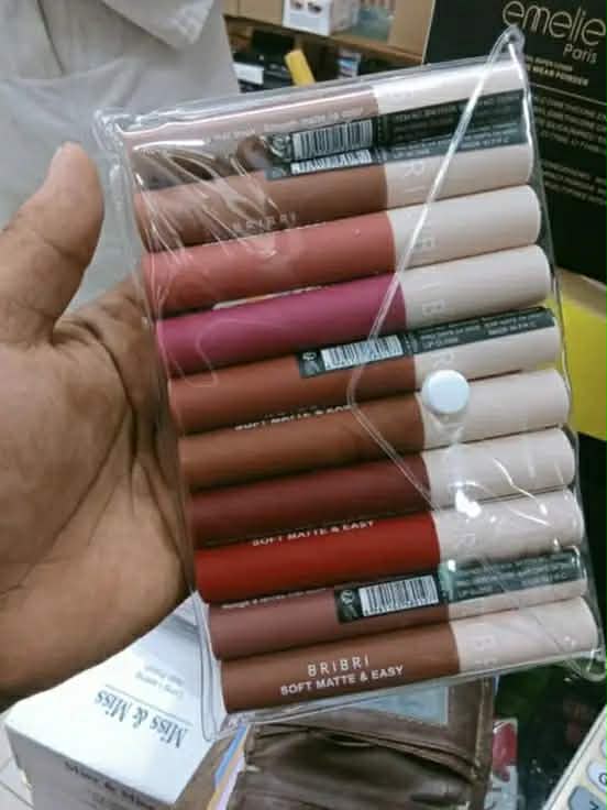 BRIBRI Soft Matte & Easy 10-Piece Lipstick Set - 8H Long Lasting & Weightless Butter Smooth Finish (Complete Color Palette)