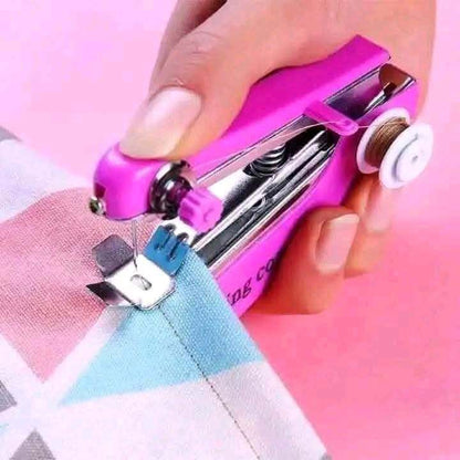 Portable Mini Handheld Sewing Machine - Compact Stapler Style Manual Stitching Tool for Quick Home Repairs