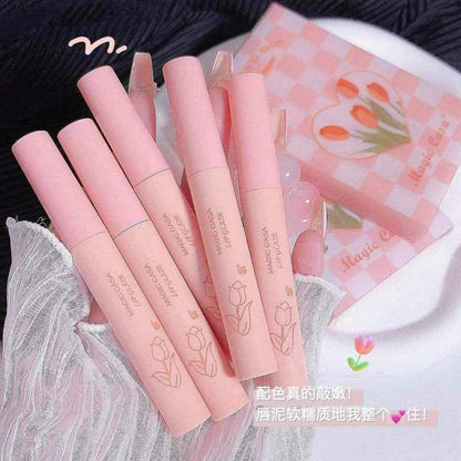 Magic Casa 5-Piece Velvet Matte Lip Glaze Set - Waterproof & Long-Lasting Student Budget Lipstick Kit