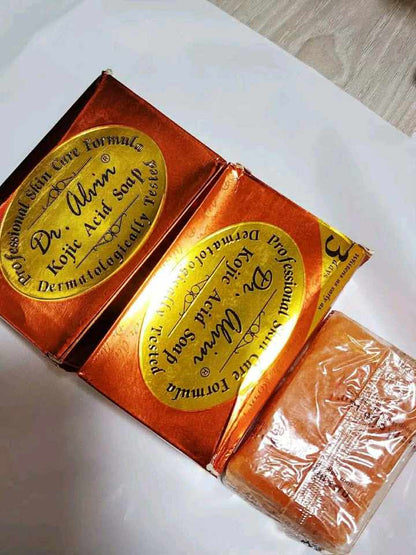 Dr. Alvin Original Kojic Acid Soap (135g) - Authentic Philippines Whitening Soap for Acne, Melasma & Glass Skin