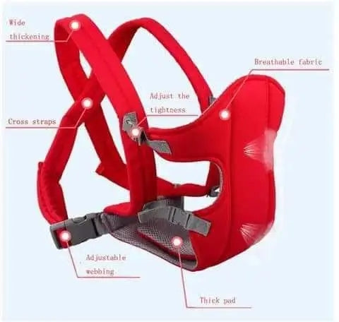 Premium Ergonomic Baby Carrier - Breathable & Adjustable Travel Sling with Padded Shoulder Straps (5 Colors)