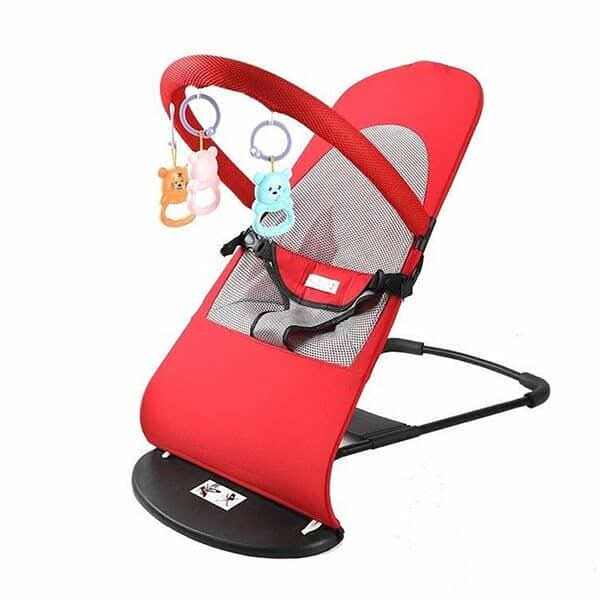 Premium Ergonomic Baby Bouncer with Toy Bar - 4-Level Adjustable Rocking Chair for Infants & Toddlers (Up to 25kg)
