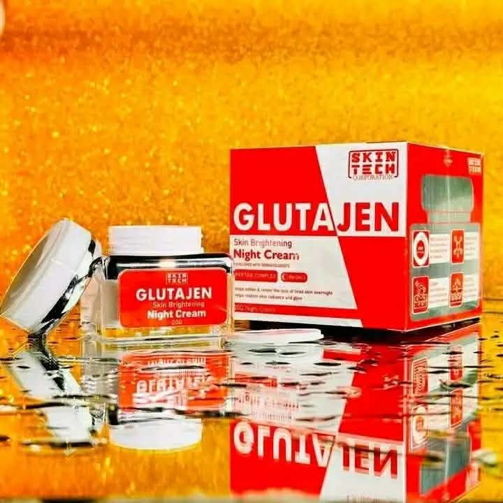 Glutajen Skin Brightening Night Cream (20g) - BSTI Approved Original Whitening & Repair Cream for Spots & Anti-Aging