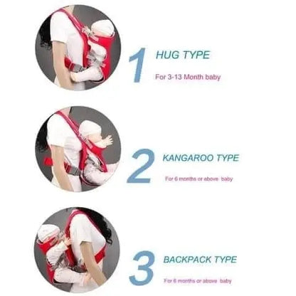 Premium Ergonomic Baby Carrier - Breathable & Adjustable Travel Sling with Padded Shoulder Straps (5 Colors)