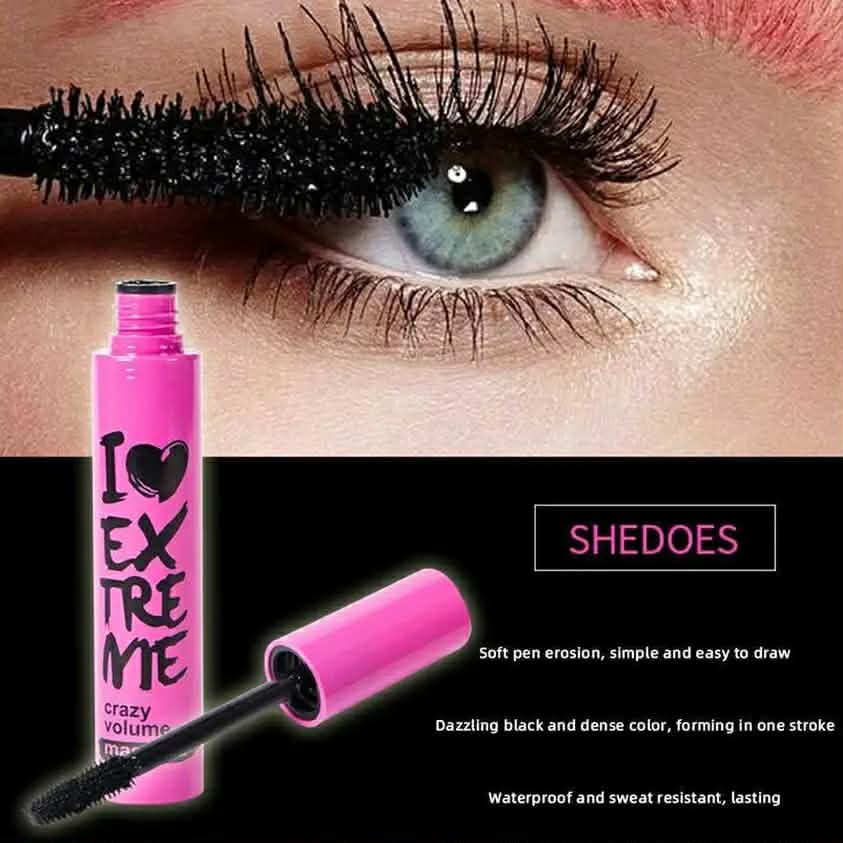 Essence I Love Extreme Crazy Volume Mascara - Intense Black, Waterproof & Long-Lasting Volumizing Mascara