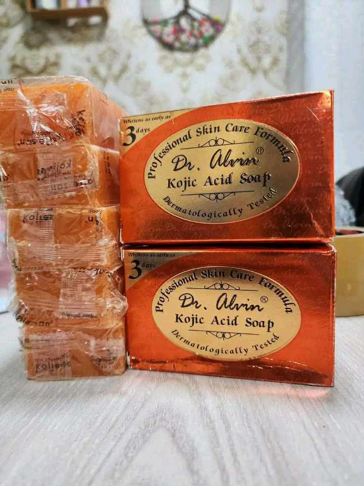 Dr. Alvin Original Kojic Acid Soap (135g) - Authentic Philippines Whitening Soap for Acne, Melasma & Glass Skin
